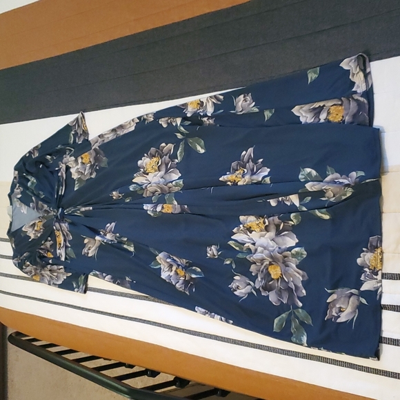 Pink Blush Peach Love Floral Maternity Maxi - Picture 2 of 5